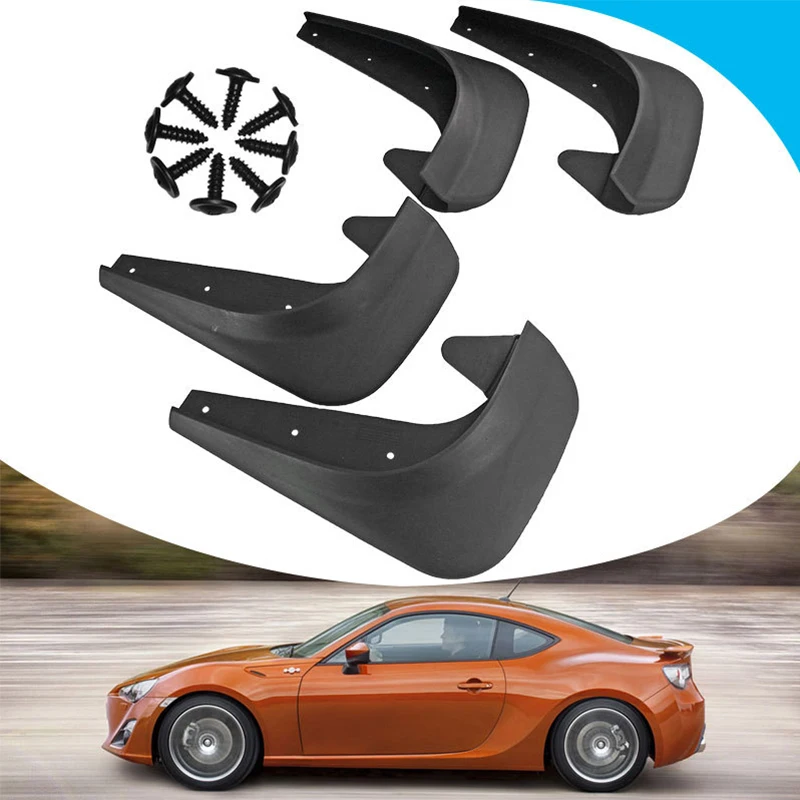 4pcs Fender Car Mud Flaps Splash Guard Fenders for Front or Rear Tires