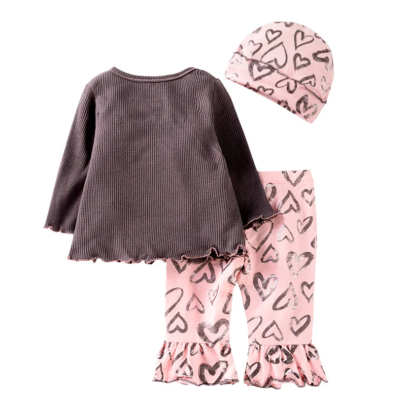 
Toddler Clothing Set Baby Girls Boutique Children Outfit Kids Winter Clothes Set 