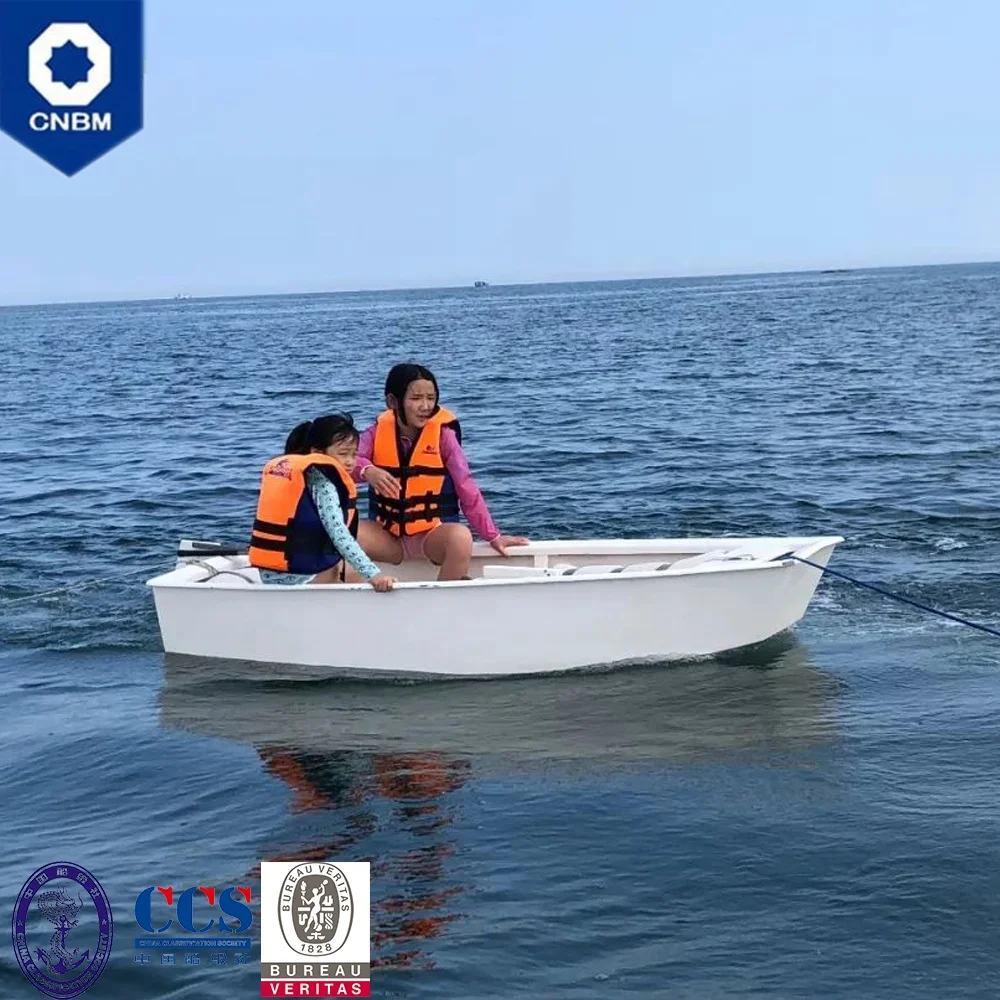 
7 ft High Quality Cheap Price Fiberglass Monohull Type OP Class Sailboat Sailing Dinghy Sailboat Optimist Boat for Sale 