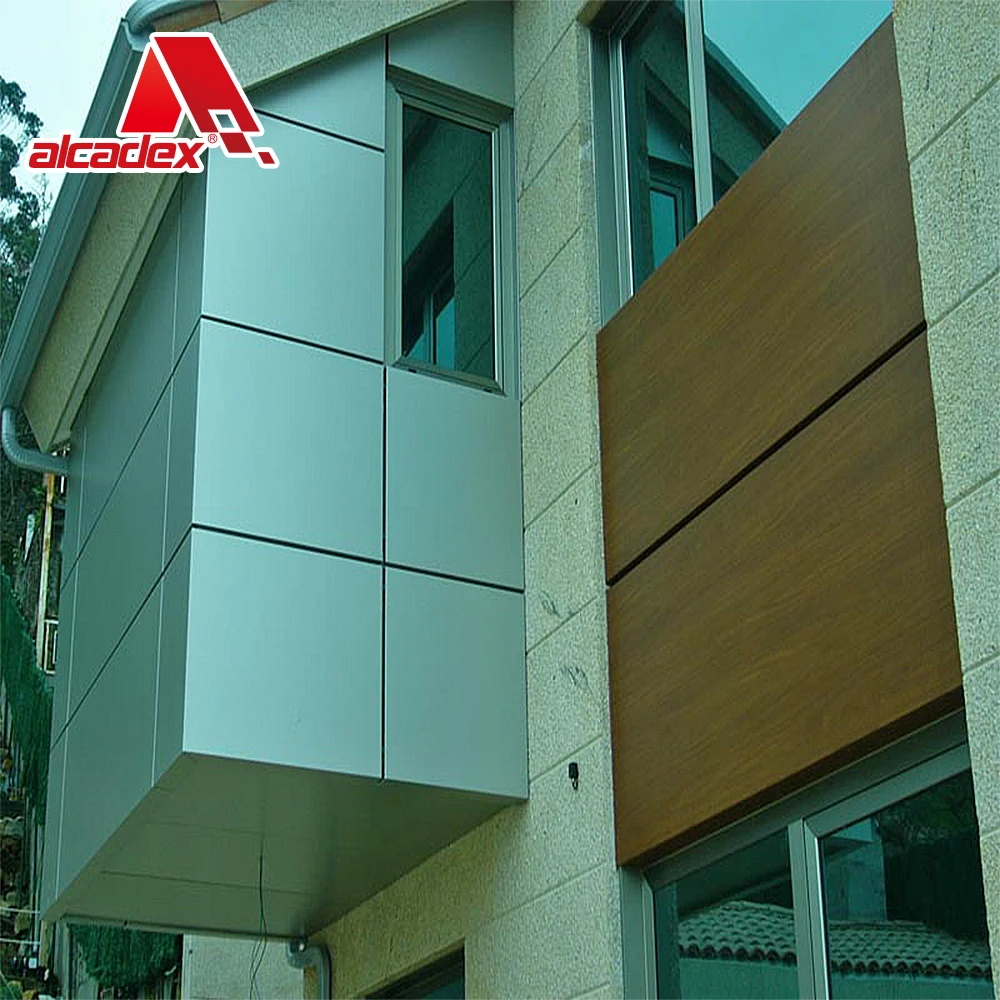 easy fixed system aluminum composite decorative exterior aluminum metal wall cladding for hotel facades