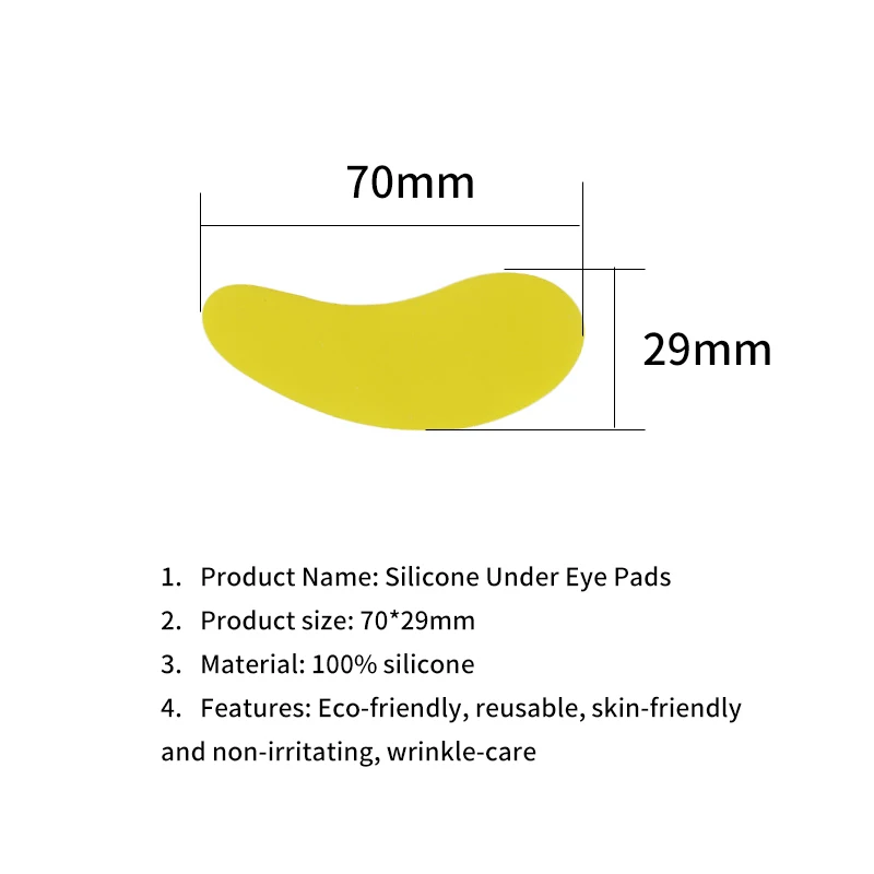 Wholesale Oem Anti-aging Silicone Eye Patch 100% Medical Grade Silicone Pink Eye Mask Patch