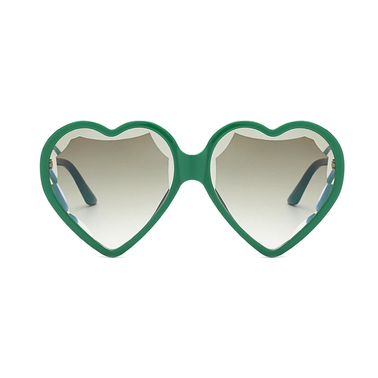 Oversized Designer Sunglasses  Party Love Heart Shape Trendy UV Sun glasses Women