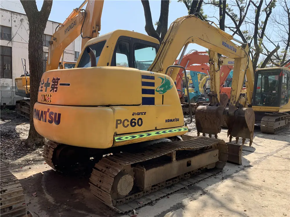 
Used Komatsu PC60-7 crawler excavator low price and beautiful machine condition 