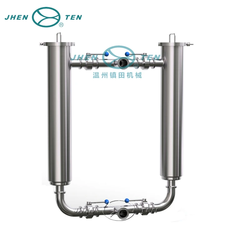 High quality stainless steel sanitary Angle Duplex Filter