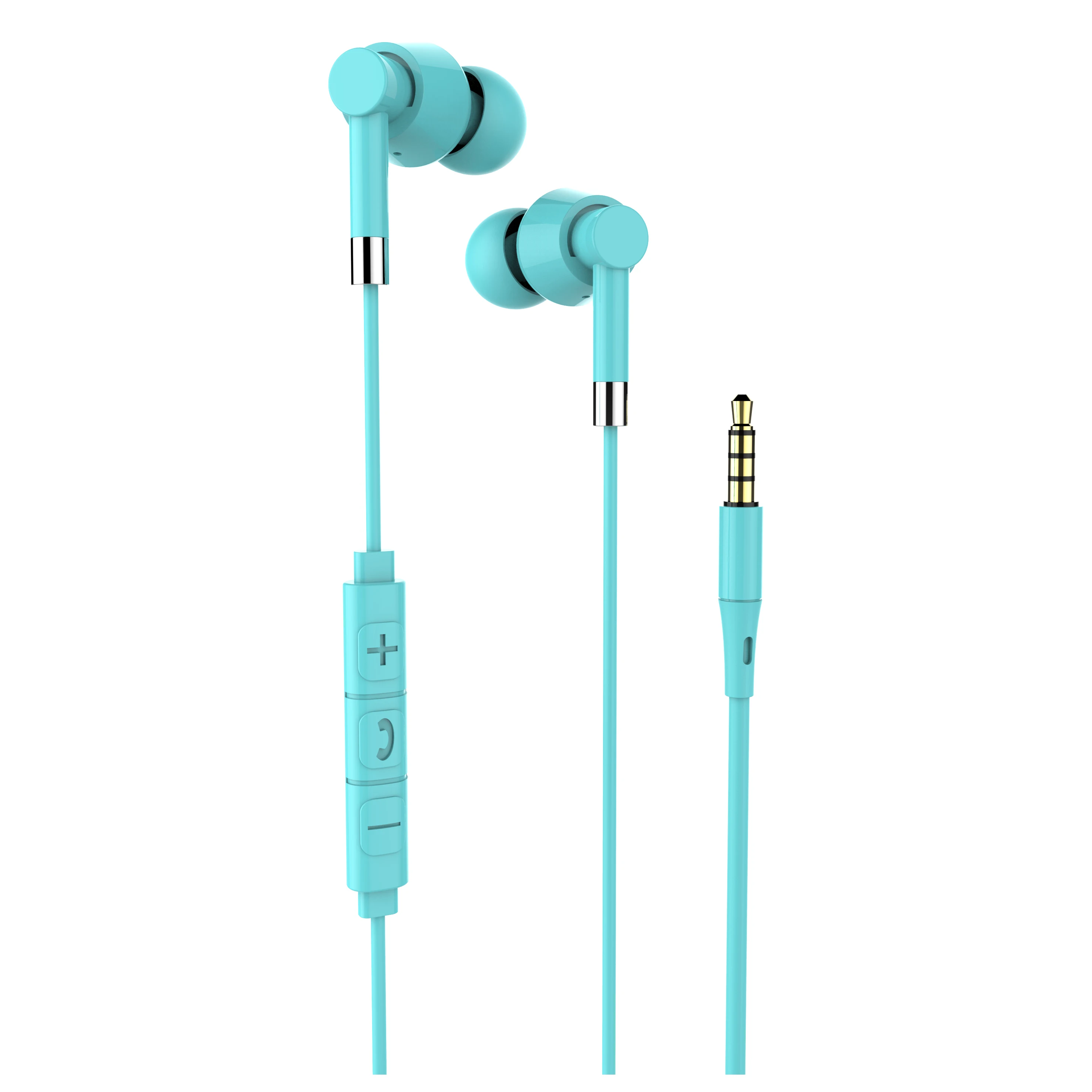 New in-Ear Earbuds Wired 3.5mm Stereo Earphones Headphones Compatible with iPhone and Android
