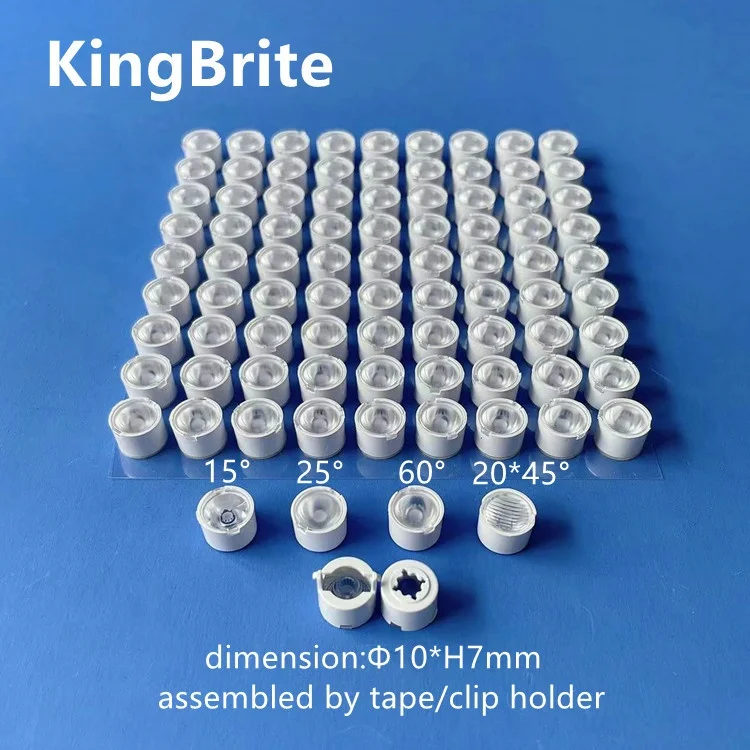 10mm lisa2 led lens xpe 15 degree mirror pmma lens for led flash light