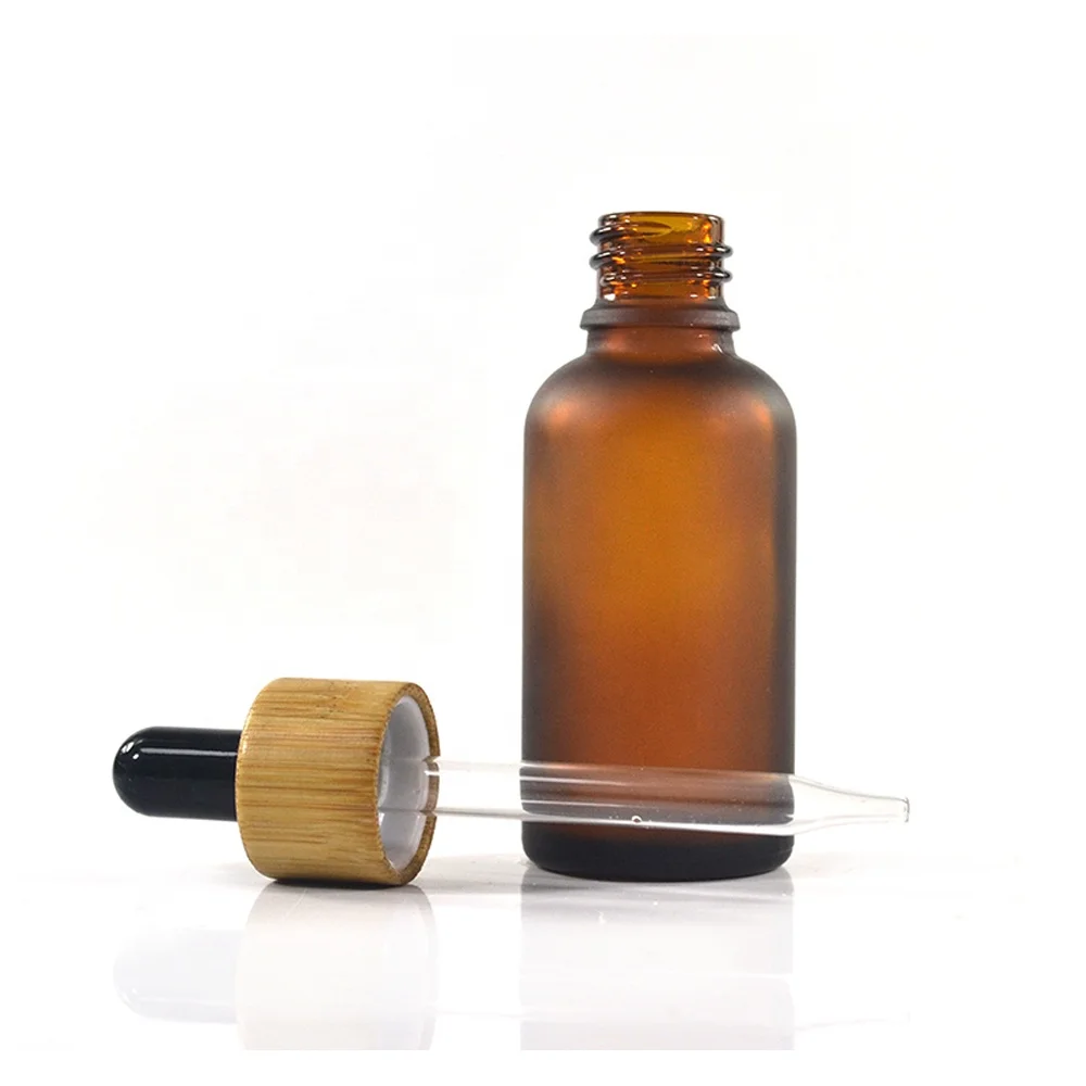 glass water bottle bamboo 2 oz glass dropper bottles