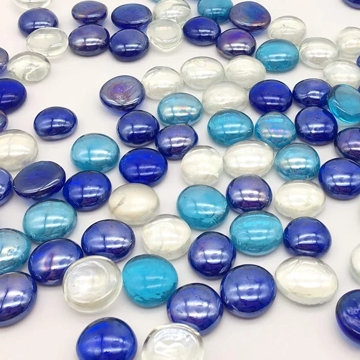 Цветные прозрачные наполнители ВАЗ стеклянные драгоценные камни плоские мраморы