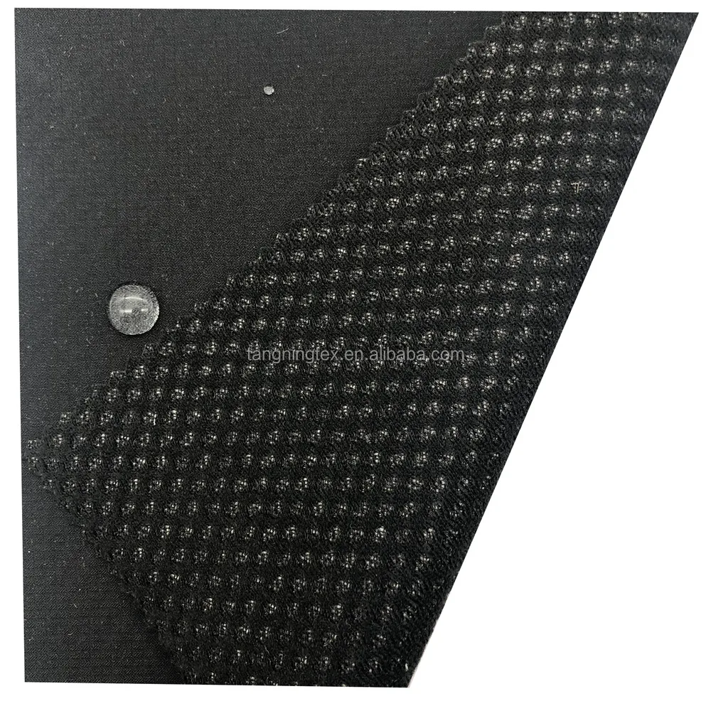 
 50D спандекс жаккардовая эпонж ткань ламинированная с мембраной из ТПУ с матовой сеткой 100% полиэстер ткань для одежды  