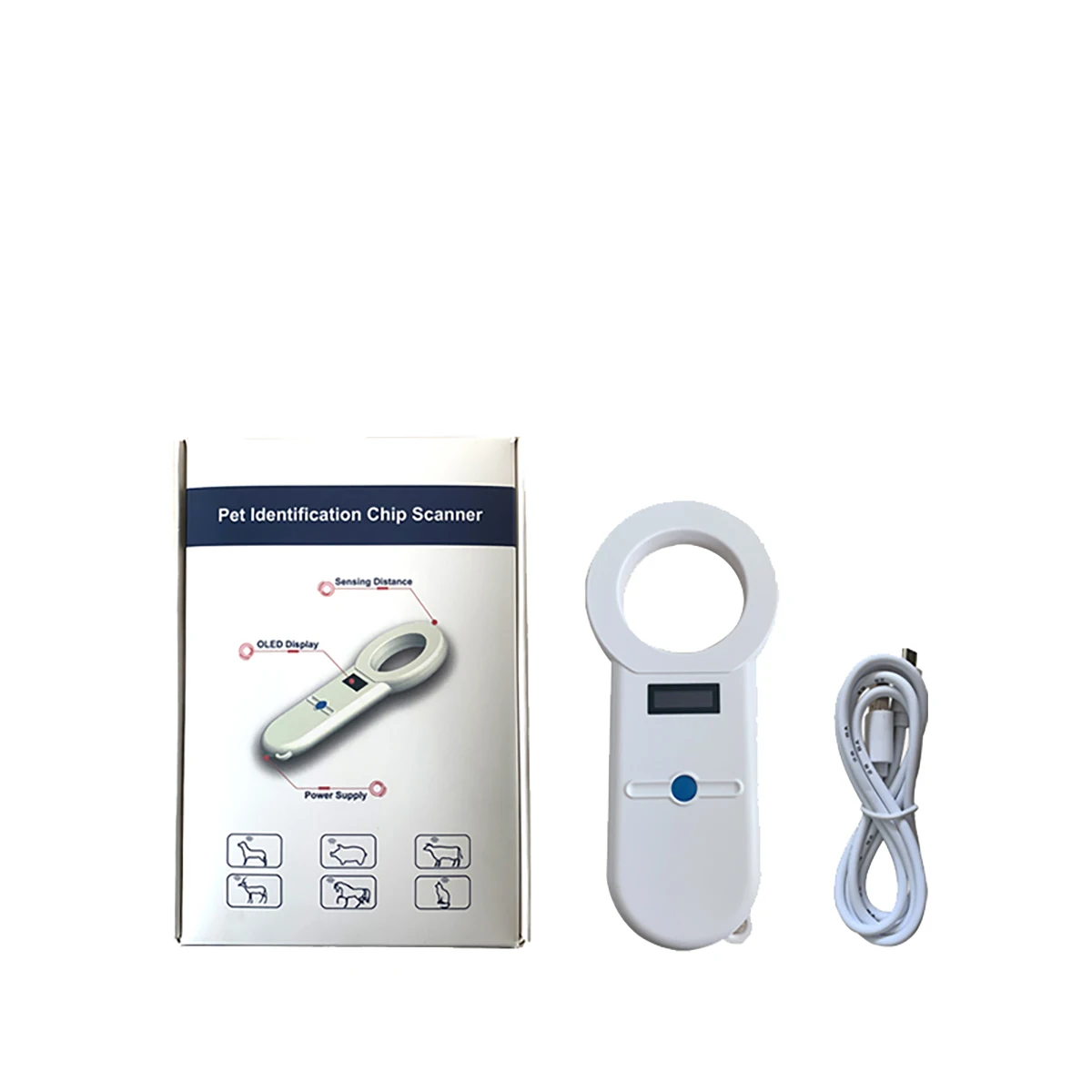 Pet Microchip Scanner Handheld Animal RFID Reader PET chip scanner for Dogs and Cats MSLDI02