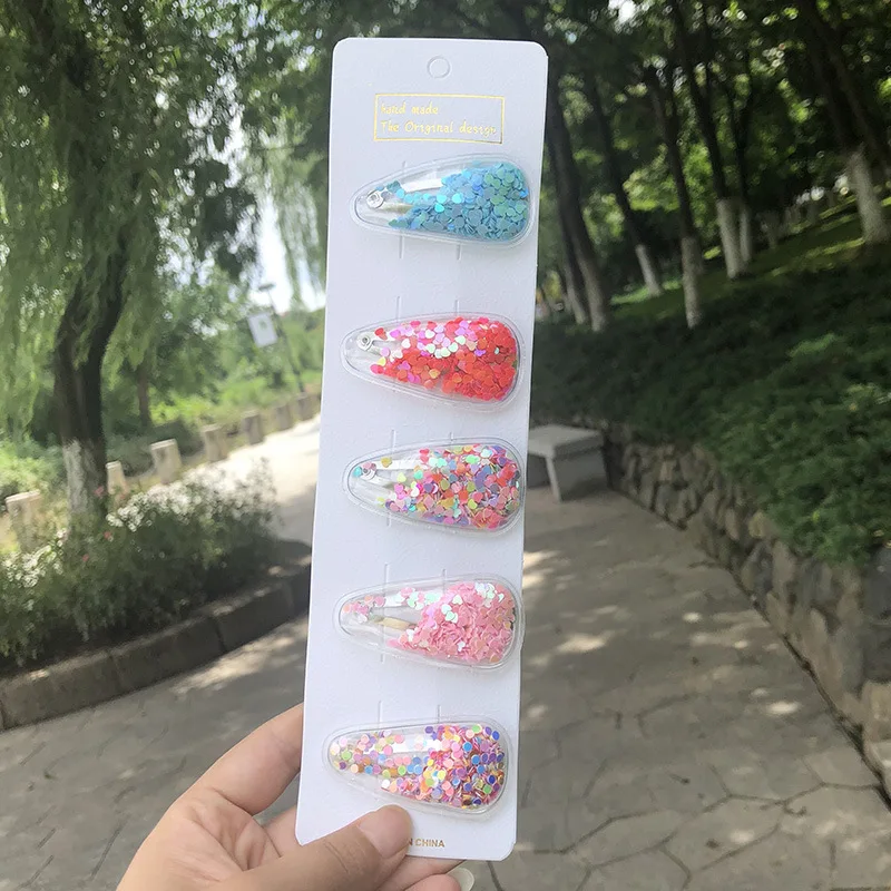New Style Colorful Fruits and Sequin PVC Candy Children Hair Pins