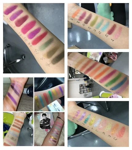 18 Color Custom high Pigment Glitter Eye Shadow  Makeup Palette Private Label  Matte Eyeshadow Palette