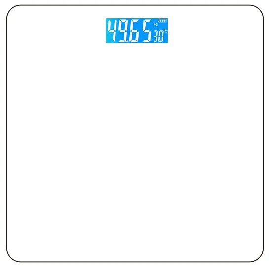 Hannuo Hot Sale Custom Simple Style Tempered Glass Led Display Digital Smart Weight Scale for Human Body