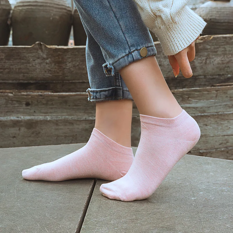 Women Anti-bacterial Bamboo socks Low cut thin socks