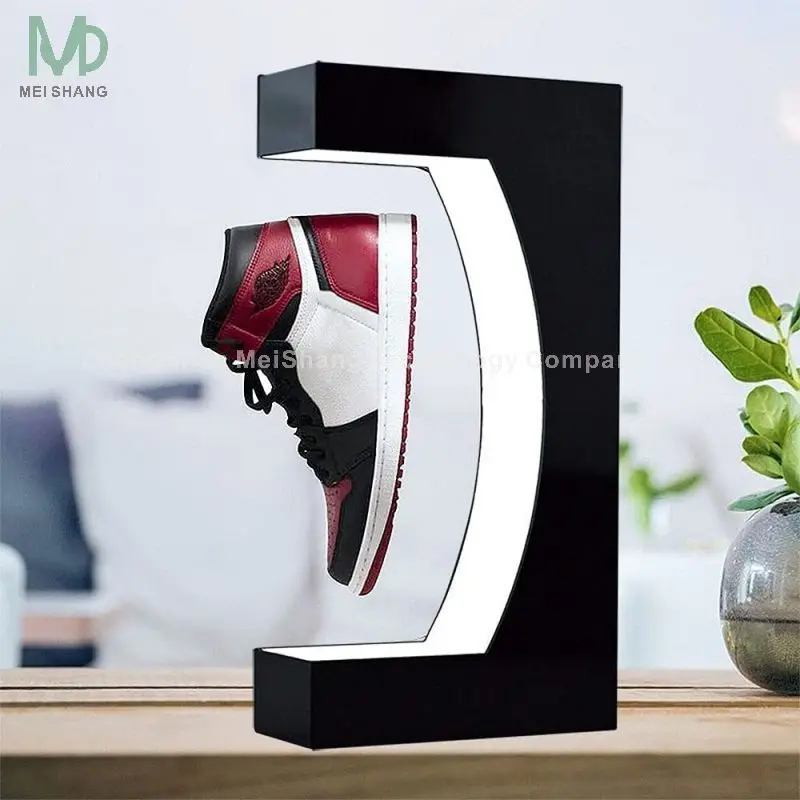 Dopshipping products sneaker floater machine holder magnetic levitation DIY Acrylic float Stand Levitating shoe display
