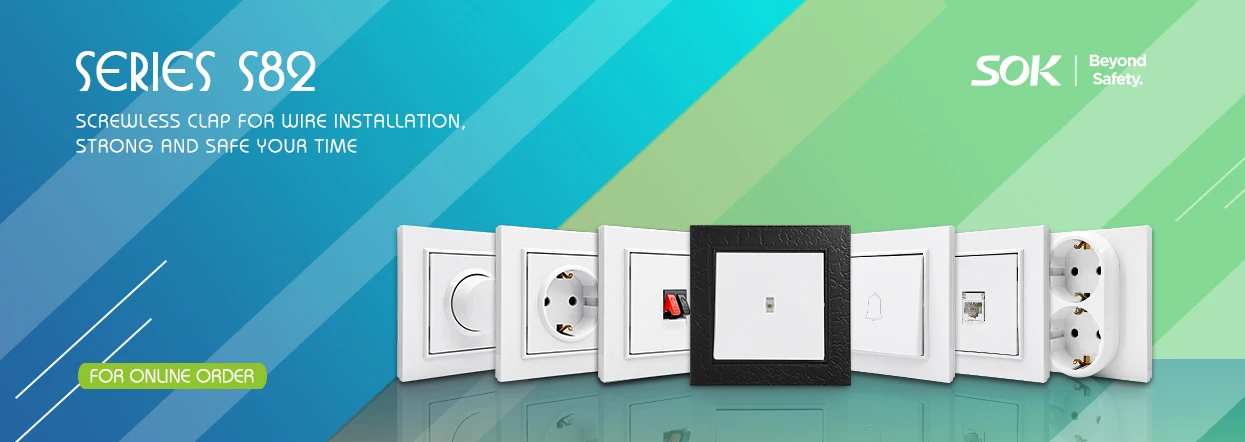 2 gang Single Way Light Switch with LED Indicator Hanger white pc wall switches