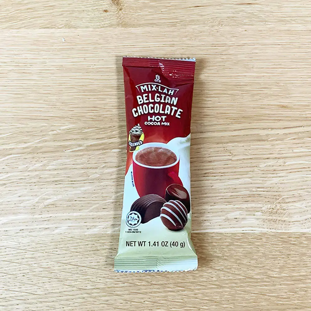 Hot Deals Cheapest Export Wholesale Price Instant Sachet Drink Premium Sweet Belgian Hot Chocolate  3-in-1 Mix 40g