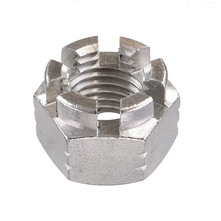 Hardware Manufacturer DIN935 Steel Hexagon Head Hex Slotted Castle Crown Nut