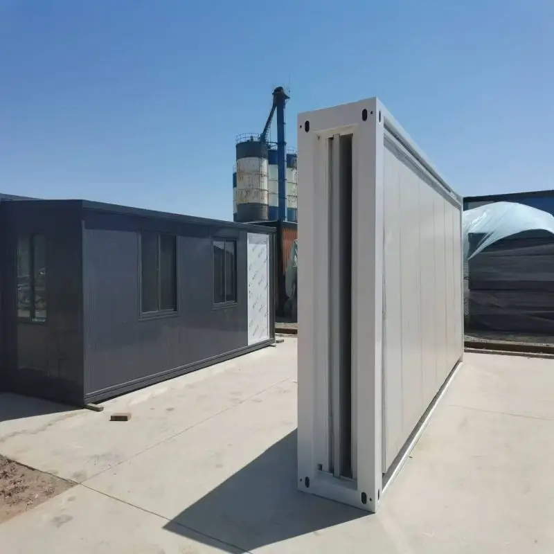 Warehouse Workshop Office Prefab Movable Folding Container Homes Prefabricated Portable Foldable Shipping Container House