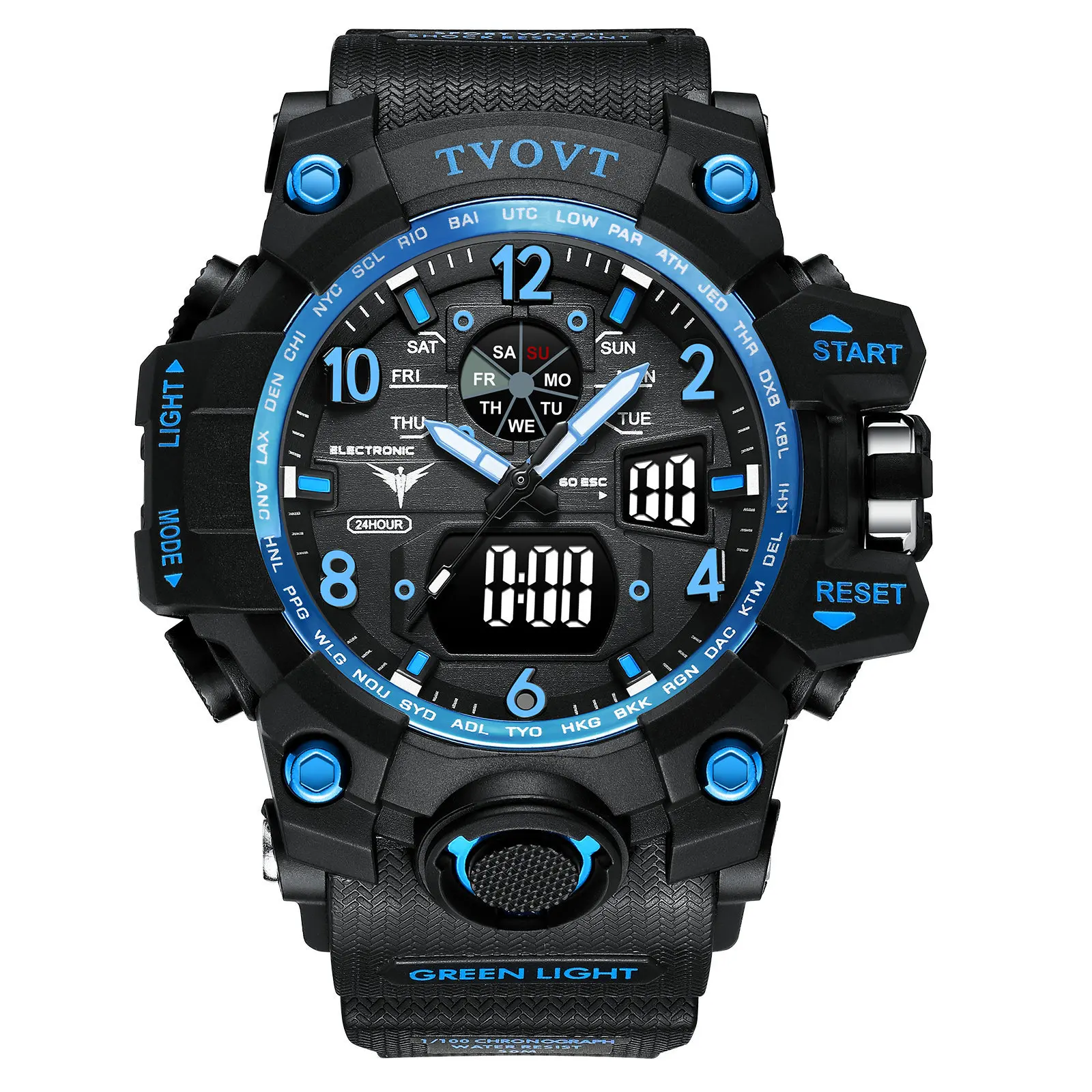 Sport Watches Mens 2023 Brand  Waterproof Shockproof Watch Dual Display Auto Date Male Digital Wristwatches Reloj