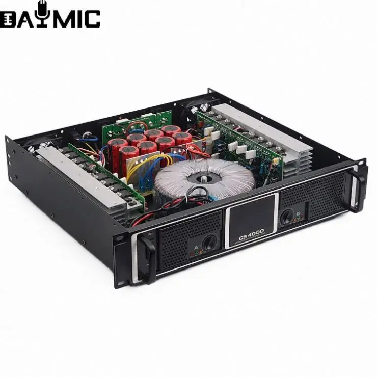 AOSHEN CS Series 2 Channel 2U Rack 600 watt amplifier Audio Professional Power Amplifier Stage Performance main use