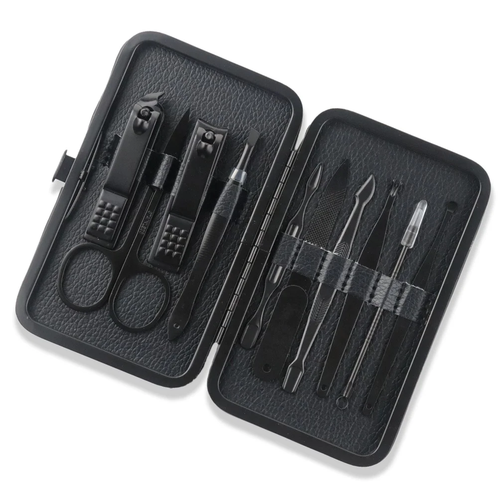 Hot Sale Manicure Set High Quality Pedicure Care Tools Kit Stainless Steel Grooming Kit with Case for Hands Foot