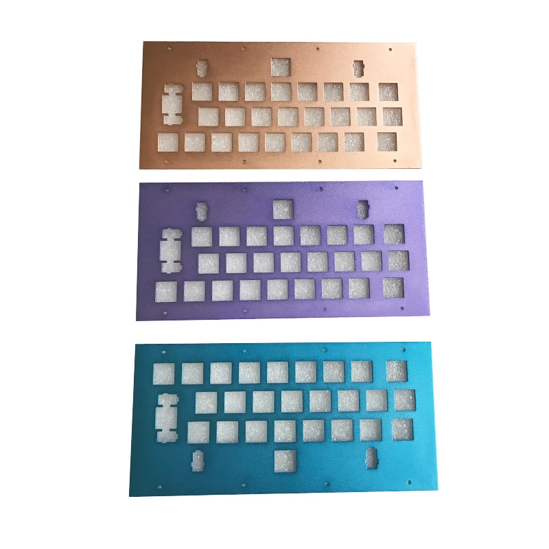Oem Customized Product Cnc Manufacturer Keyboard 61Keys Plate Dwg Mechanical Keyboard Backplate