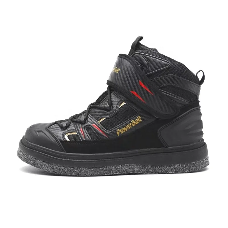 dropshiping buckle strip felt out sole  Anti-slip Men rock fishing boot Flexible Crampons Pesca en roca shoes wade shoes