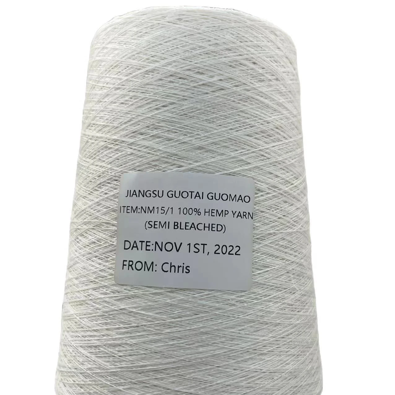 NM15/1 100%Hemp yarn