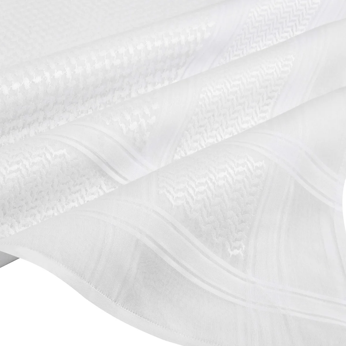 Shemagh Desert Keffiyeh Arafat Square Scarf Cotton Scarf Wrap Multicolor 100% Cotton Gold And White