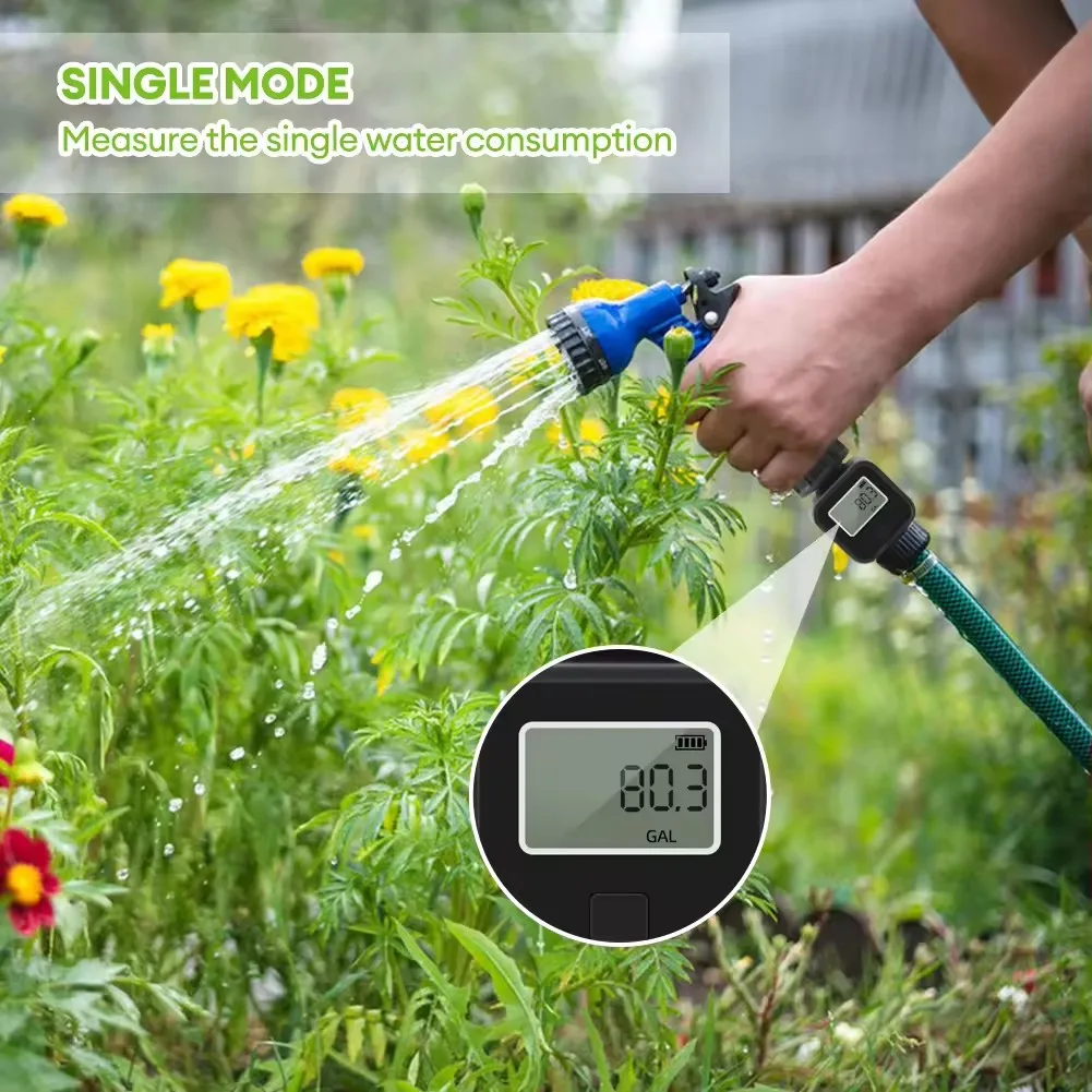 SGS05 Farm Garden Lawn Water Flow Recorder Digital Water Flowmeter