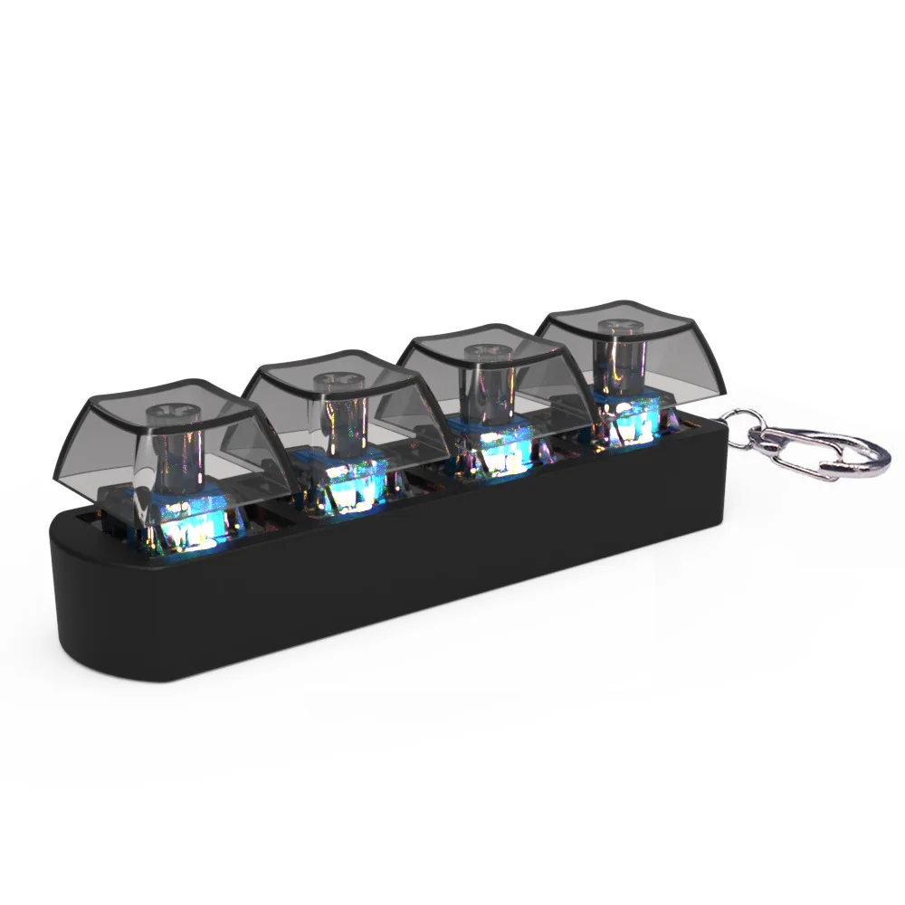 Syh484 Keyboard Fidget Keychain Sensory Fun Toys Adults Anxiety Decompression Adult Clicker Toy