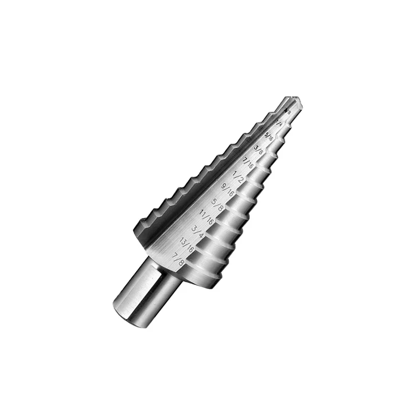 CHTOOLS HSS Spiral Flute Step Drill Bit M35 Steel and Carbide with Carbide Tip for Plastic Masonry Well Drilling Glass Boxed