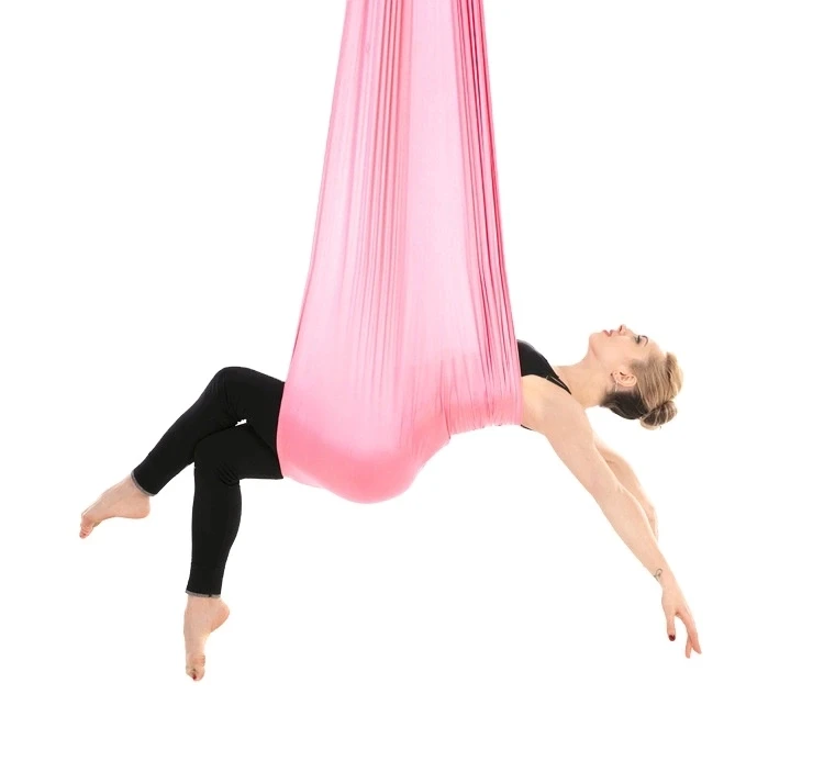 High quality hot sale 5m High Strength 40D nylon anti-gravity aerial fly yoga hammock from china factory