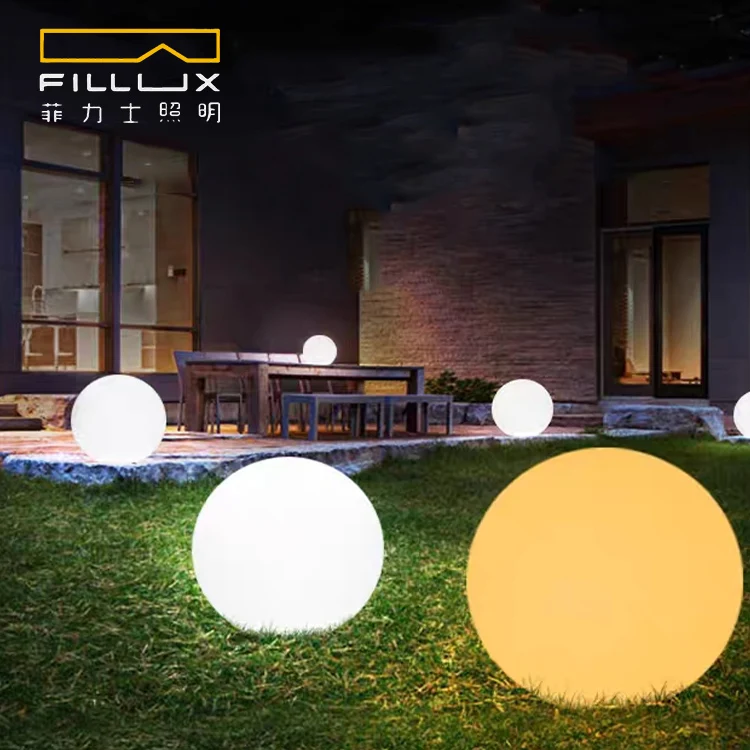 FILLUX LED RGB colorful solar wireless decorative multiple garden hotel courtyard waterproof outdoor landscape lawn light lamp