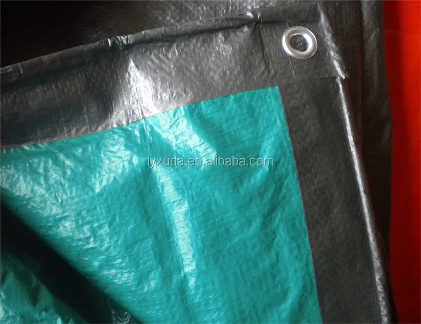 Factory Fabric Wholesale Customized Weight Tarp Green Silver Pe Tarpaulin For Long Lasting Cover For Yemen