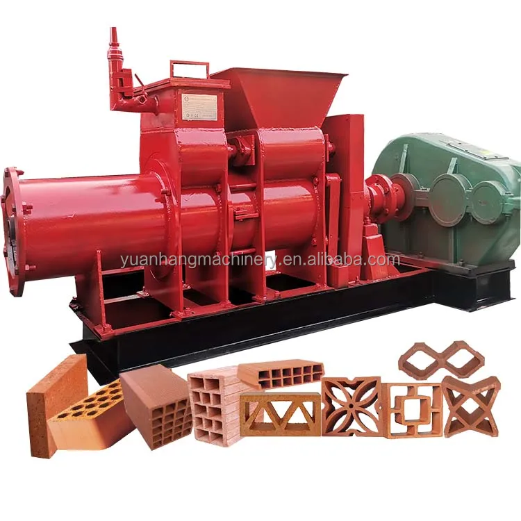 Terracotta clay mud brick maker Vacuum brick Extruder roof wall tile brick Automatic clay tile making machine