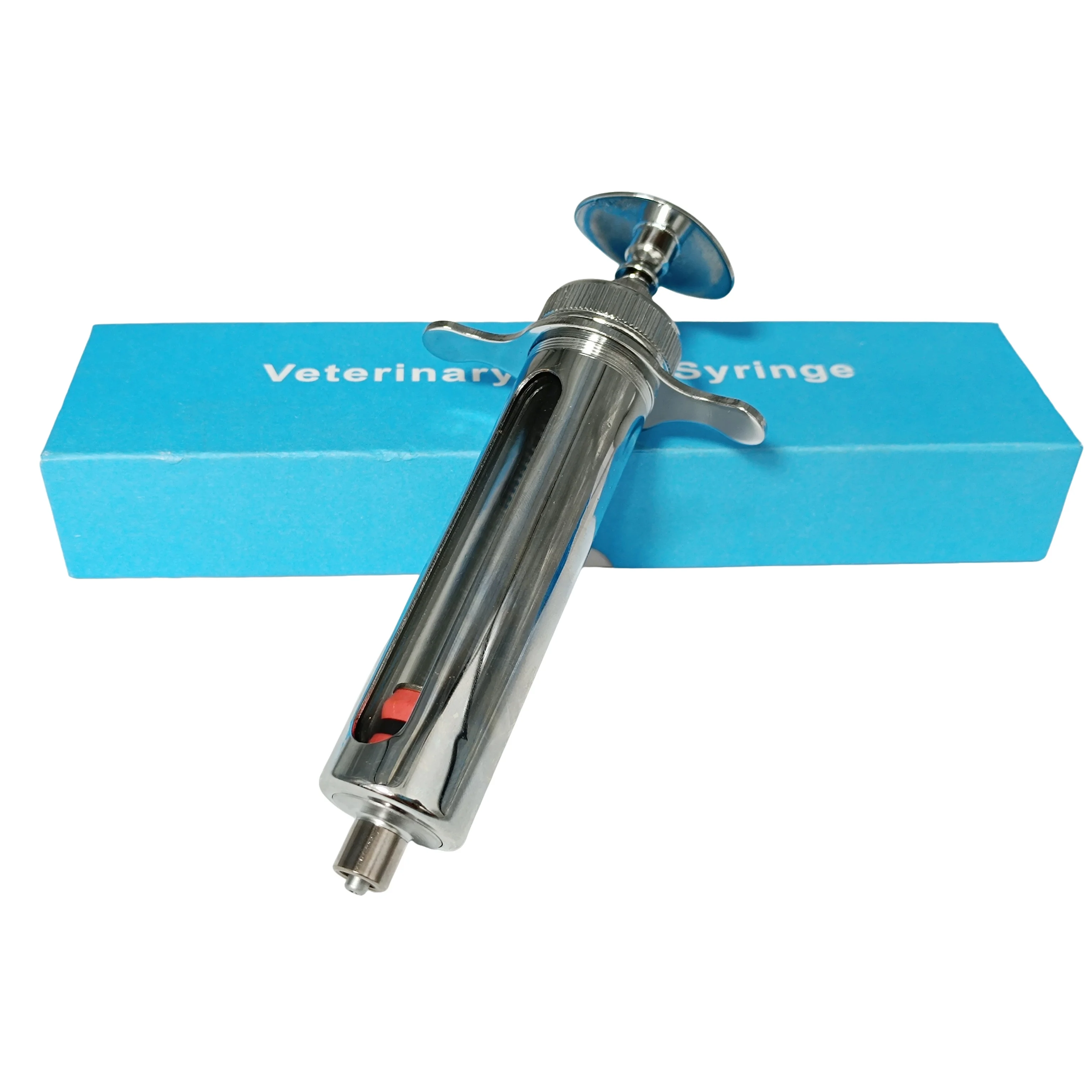 Шприц для инъекций из нержавеющей стали ветеринарного использования многоразовый шприц вакцин животных автоматический домашнего скота металлический игла