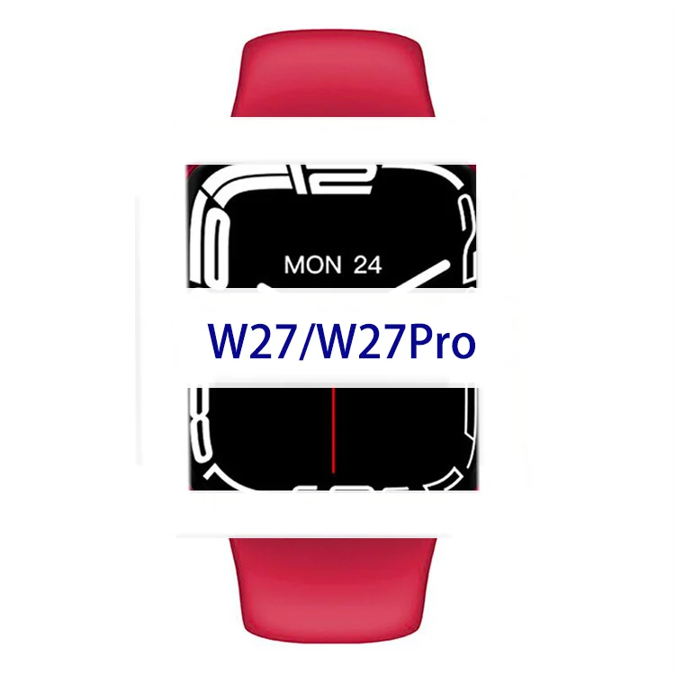 2022 новый тренд W27 умные часы с большим экраном 1,81 дюймов AI голосовой вызов ip68 водонепроницаемый беспроводной зарядки спортивные умные часы с W37Pro