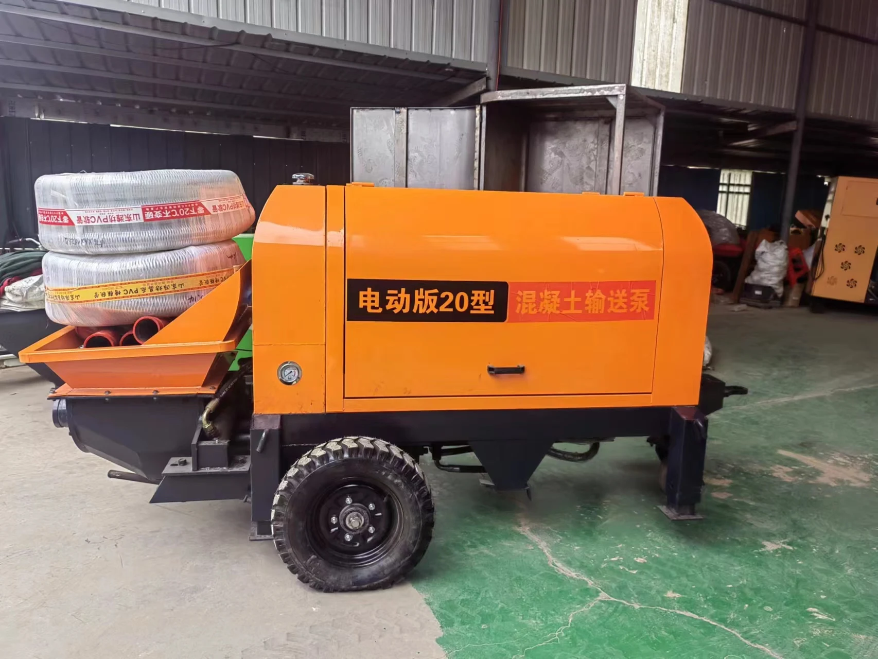 Hydraulic concrete pump Portable Concrete conveying transport pump