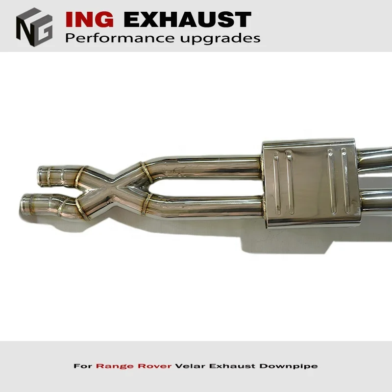 ING car exhaust pipe for 2017-up Range Rover Velar 3.0T stainless steel catback exhaust muffler with valve