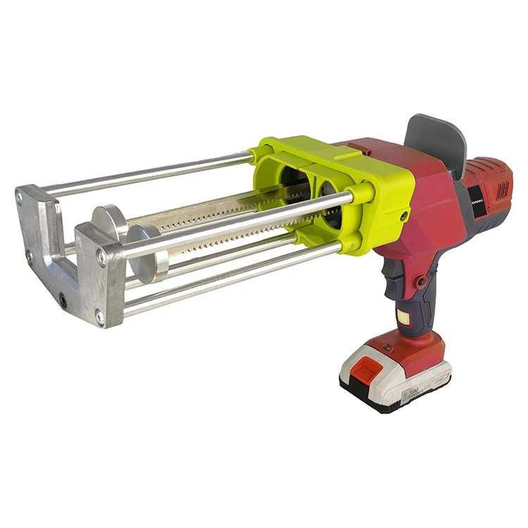 Heavy 600ml Dual Caulking Gun 1:1 Two Component Duty Aluminum Handle Cordless Available Sealant Sausage Cordless Caulking Gun