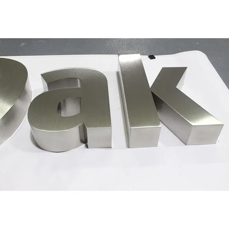 Профессиональный производитель, индивидуальные 3D наружные рекламные щиты из нержавеющей стали