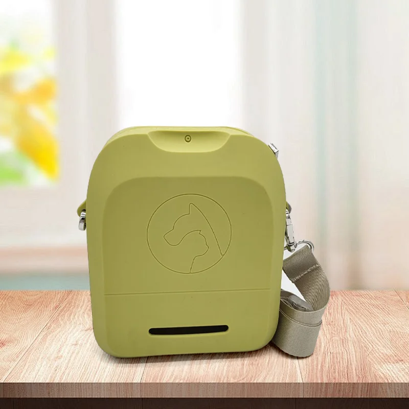 Pet Poop Bag Storage Silicone bags Cross Outdoor Portable Walking Training Dog Feeding Dog Food Bag