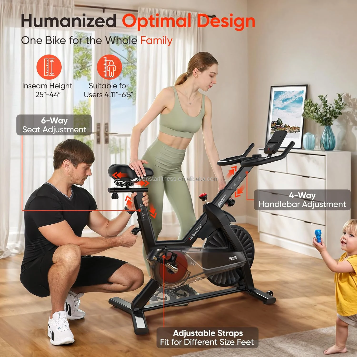 2024 Mexico Mercado Libre Magnetic Spining Indoor Cycle Bicicleta Spinning Bike Profesional for Home Gym Fitness