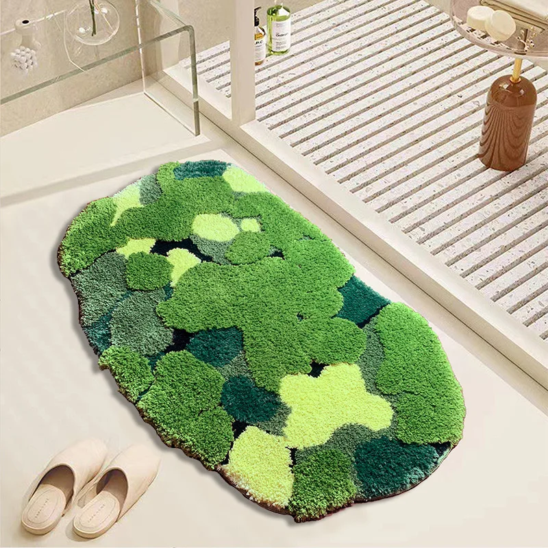 High Quality Moss mat Custom Cute Modern Tufted Rug With Logo