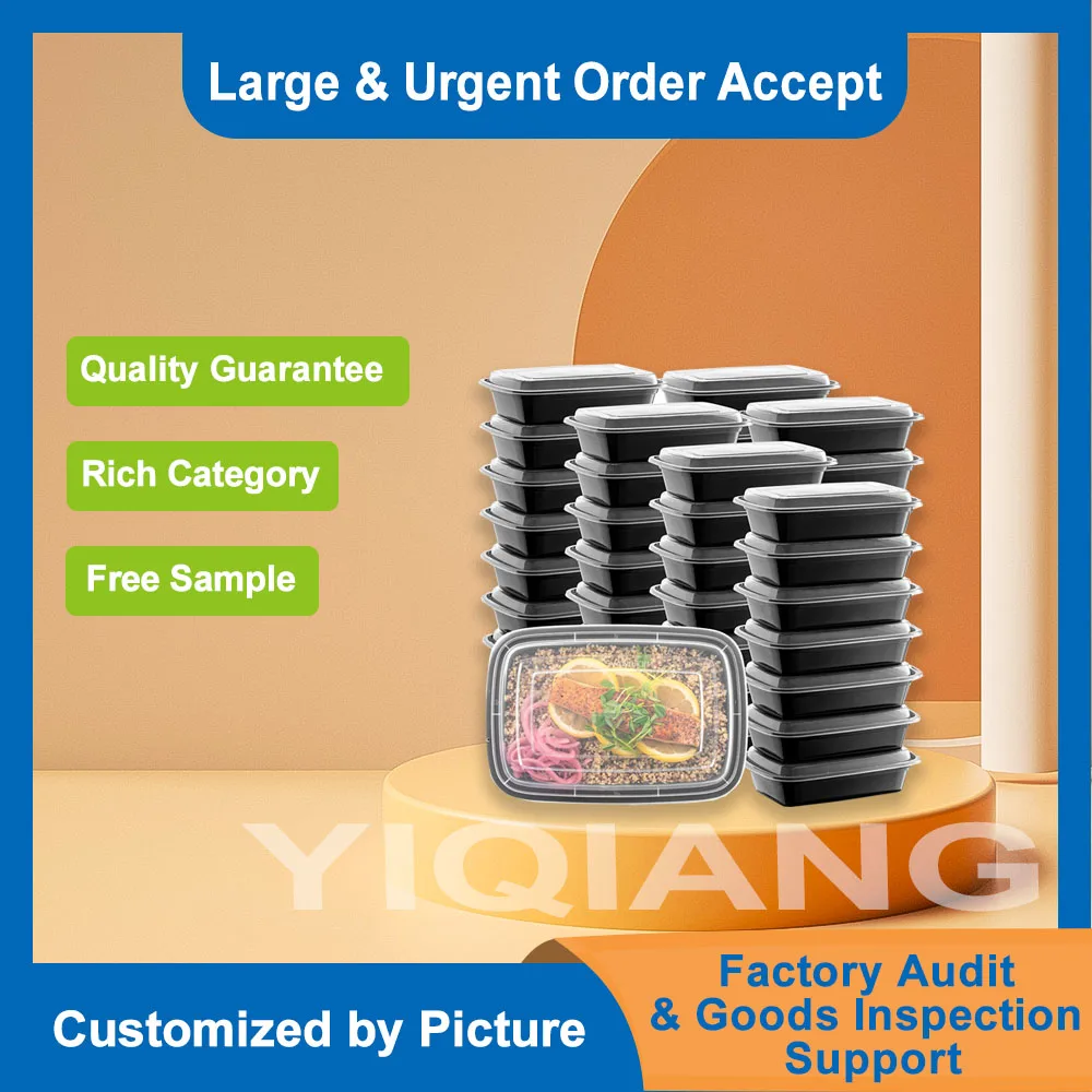 16Oz 24Oz 28Oz 32Oz Packaging Take Away Food Container Food Grade PP Disposable Plastic Lunch Box Meal Prep With Lid