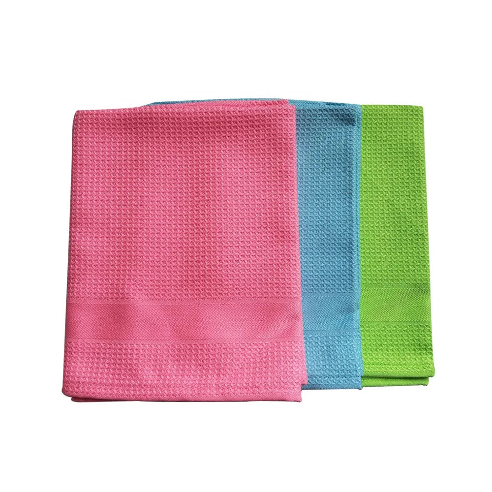 
Multifunctional Microfiber Dutch Tea Towel Manufacturer Dish Drying Towels Sets Waffle Kitchen Towel 