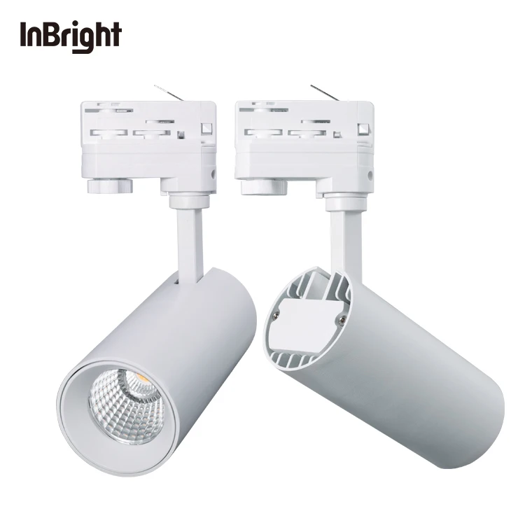 Adjustable Beam Angle Indoor LED track light for project 14W 20W 26W 32W CCT changeable COB Led track Spotlight