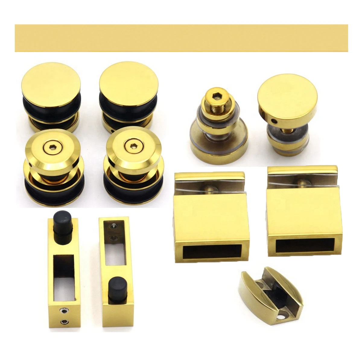 China supplier sliding door hardware 304 stainless steel accessories bathroom for wardrobe sliding door system